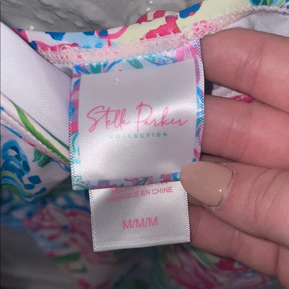 Pink and Green Swim with Vibrant Colors - Picture 2 of 3